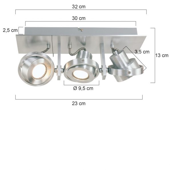 Industriespot Robuust 3 lichtpunten - Afbeelding 4