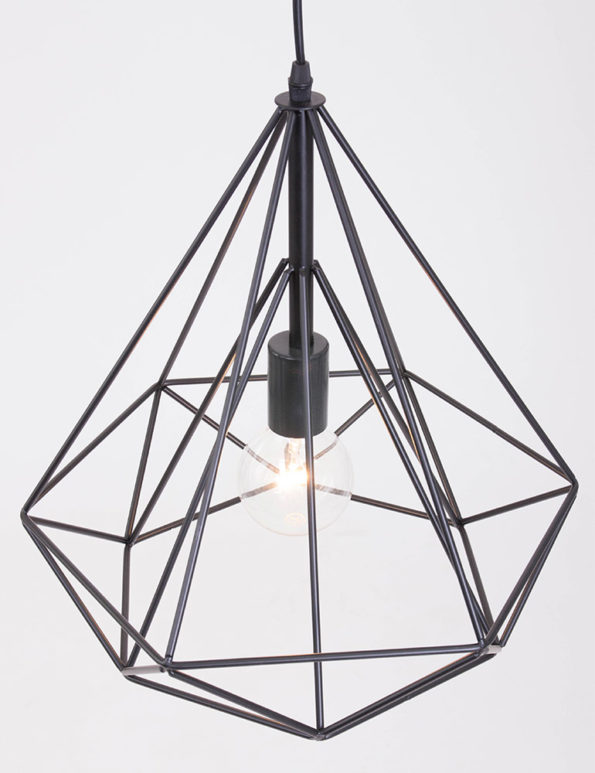 Hanglamp Longo zwart Ø38cm - Afbeelding 2