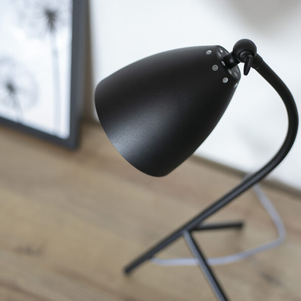 Industriële tafellamp Lina zwart ø 20 cm - Afbeelding 3