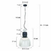 transparante industriele hanglamp