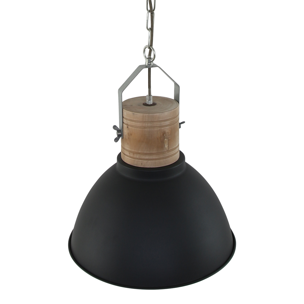 Nieuw Zwarte hanglamp met Scandinavisch tintje NJ-51