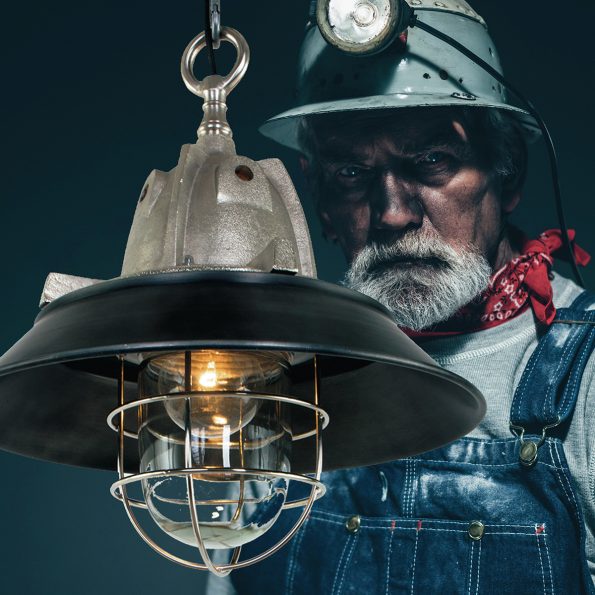Industriële hanglamp Tuk staal ø 41 cm - Afbeelding 3