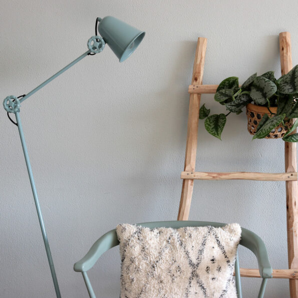 Industriële vloerlamp Dolphin groen ø 28 cm - Afbeelding 2