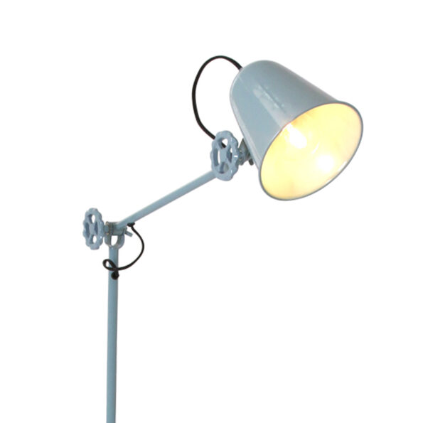 Industriële vloerlamp Dolphin groen ø 28 cm - Afbeelding 3