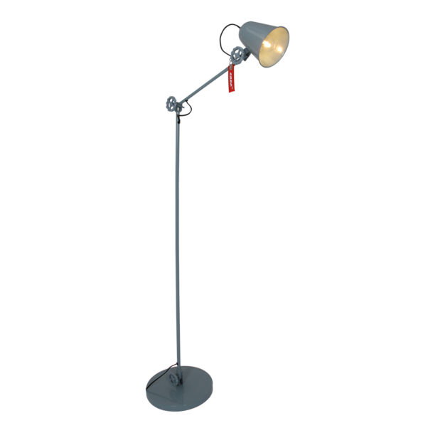 Industriële vloerlamp Dolphin groen ø 28 cm