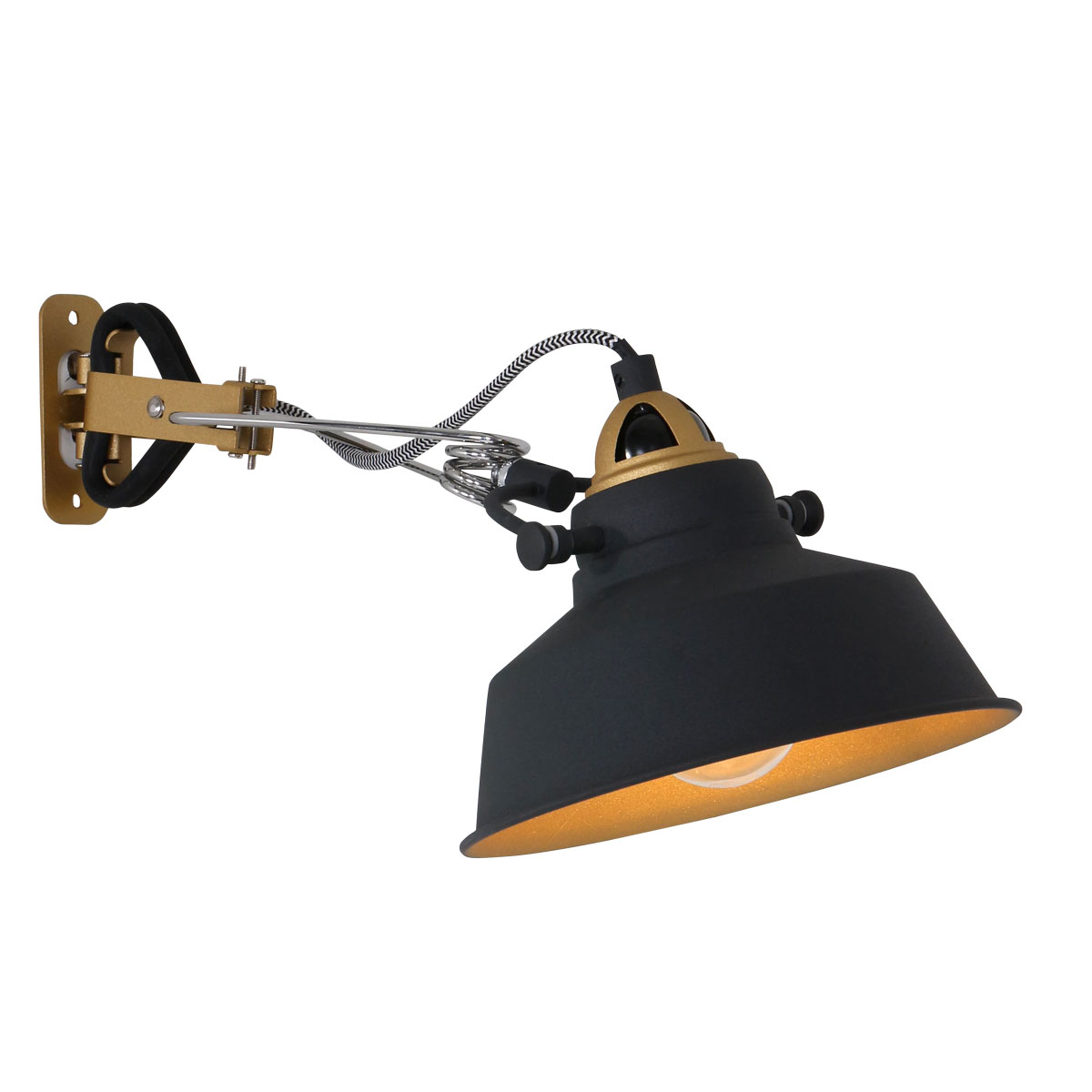 Jolly Per ongeluk Psychologisch Speelse wandlamp Ivy zwart | Industriele lampen online