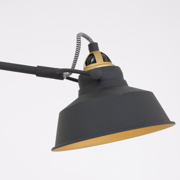 Industriële tafellamp Nove zwart ø 18 cm - Afbeelding 4