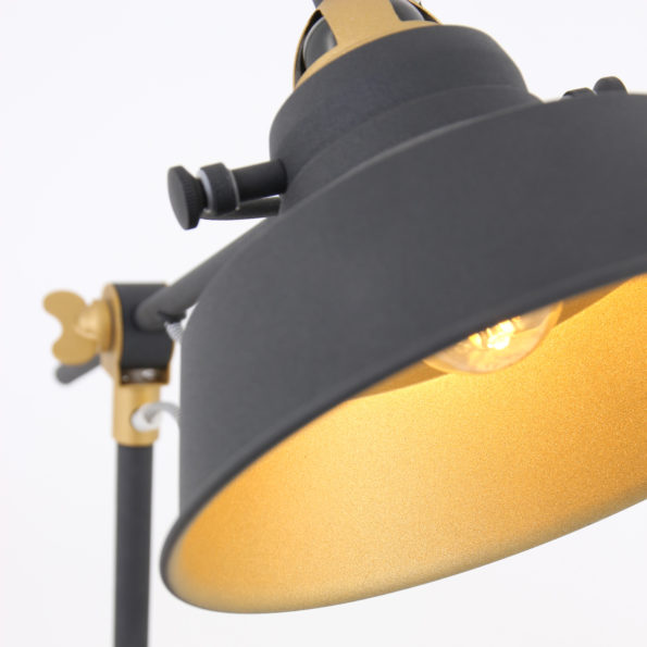 Industriële tafellamp Nove zwart ø 18 cm - Afbeelding 5