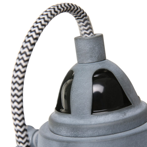 Industriële tafellamp Nove grijs ø 18 cm - Afbeelding 3