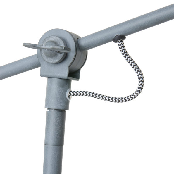 Industriële tafellamp Nove grijs ø 18 cm - Afbeelding 4