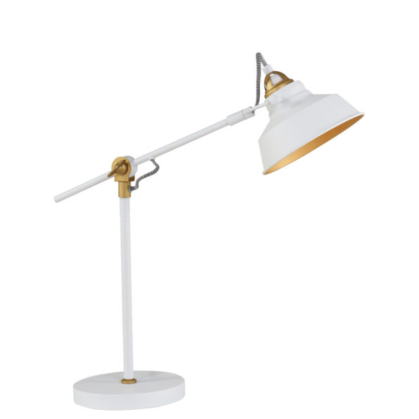 Industriële tafellamp Ivy wit-1321W
