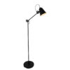 Industriële vloerlamp Dolphin zwart-1325ZW