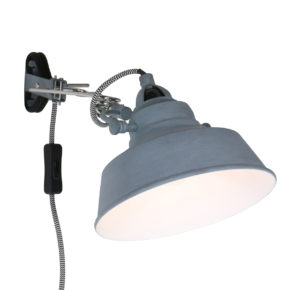 Industriële wandlamp Ivy grijs-1320GR
