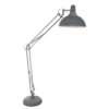 Metalen vloerlamp XXL Office grijs-7633GR