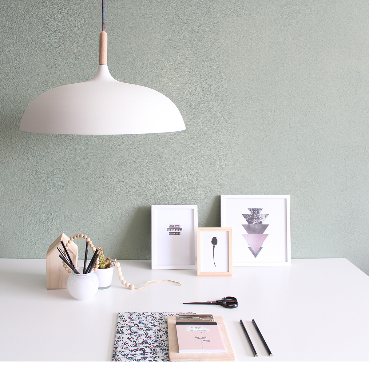 kompas Coöperatie begaan Scandinavische hanglamp Mexlite Olivia Ø45 cm | Industriele lampen online