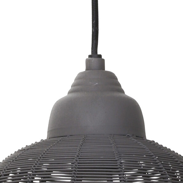Hanglamp Muisgrijs industrieel Milla - Afbeelding 3