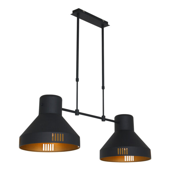 Industriële hanglamp Evy zwart - Afbeelding 2