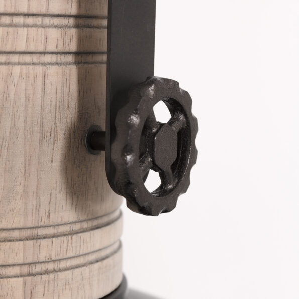 Hanglamp Antraciet met houten details industrieel landelijk Gearwood - Afbeelding 6