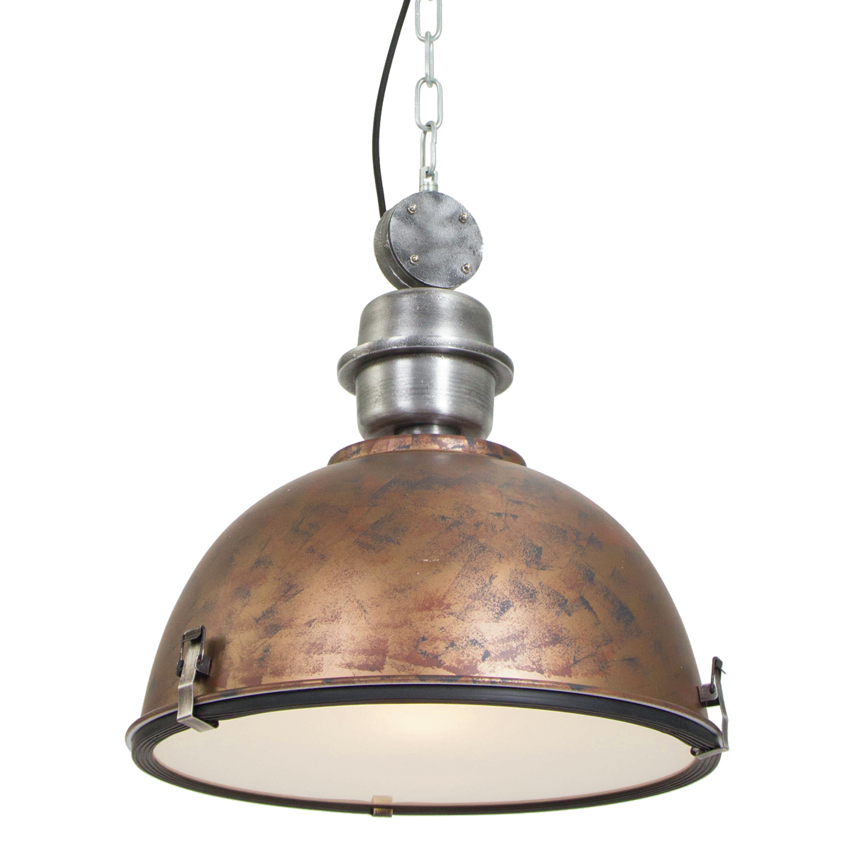 duisternis is genoeg vergeten Hanglamp industrieel Core oud bruin Ø42cm | Industriele lampen online