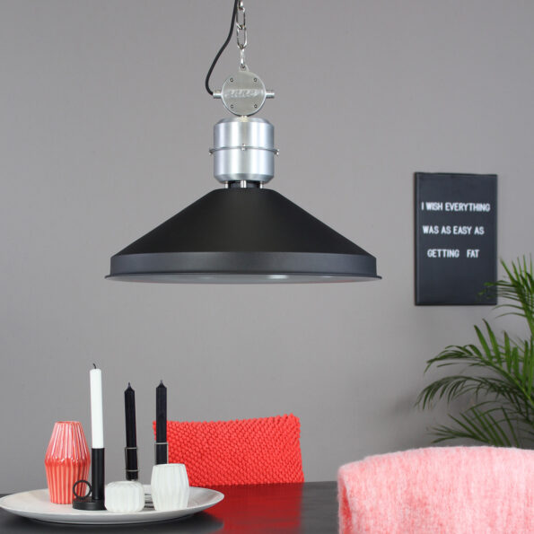 Industriële hanglamp Zappa zwart ø 54 cm - Afbeelding 3
