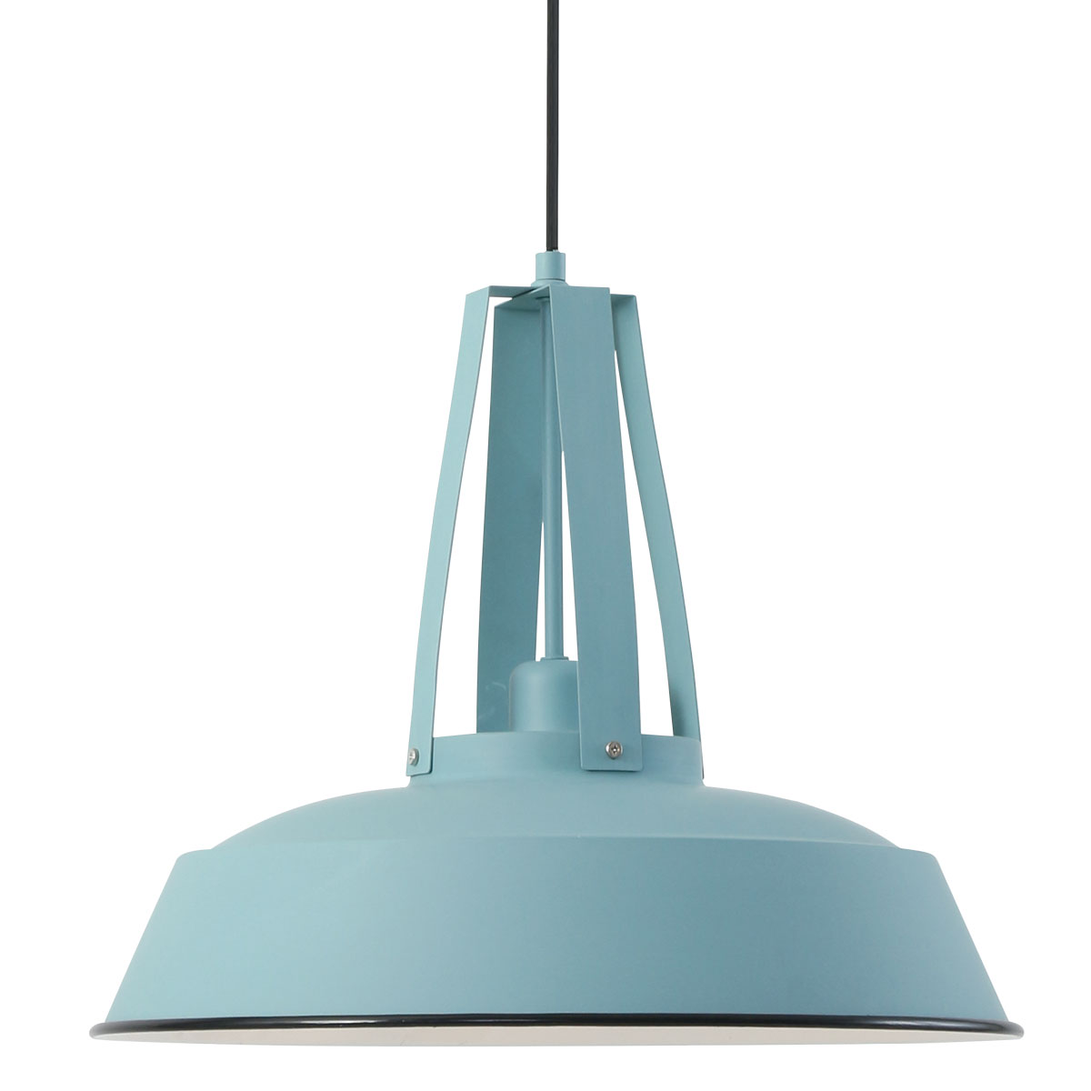 Blauwe industriele hanglamp aanbieding