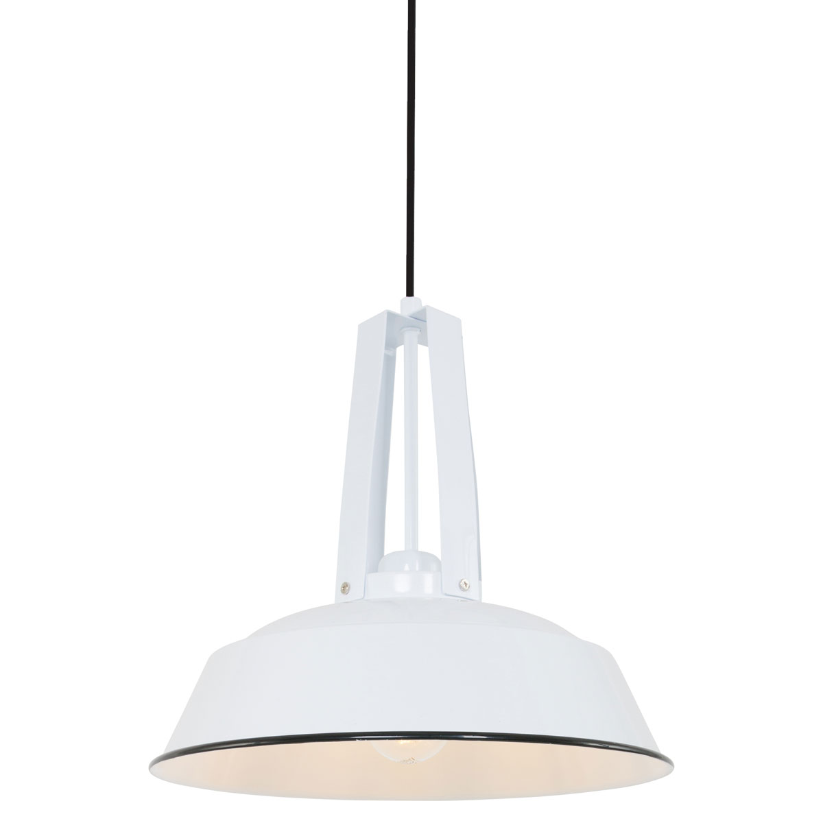 Witte stoere industriele fabriekslamp