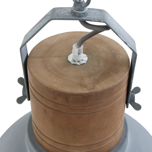 Industriële hanglamp Emile grijs ø 38 cm - Afbeelding 4