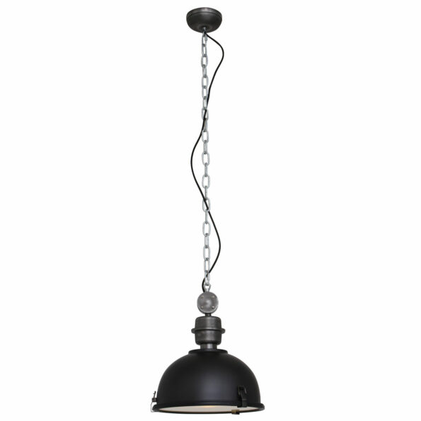 Industriële hanglamp Bikkel zwart ø 32 cm - Afbeelding 2