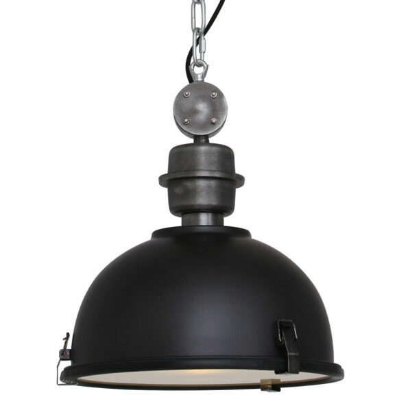 Industriële hanglamp Bikkel zwart ø 32 cm
