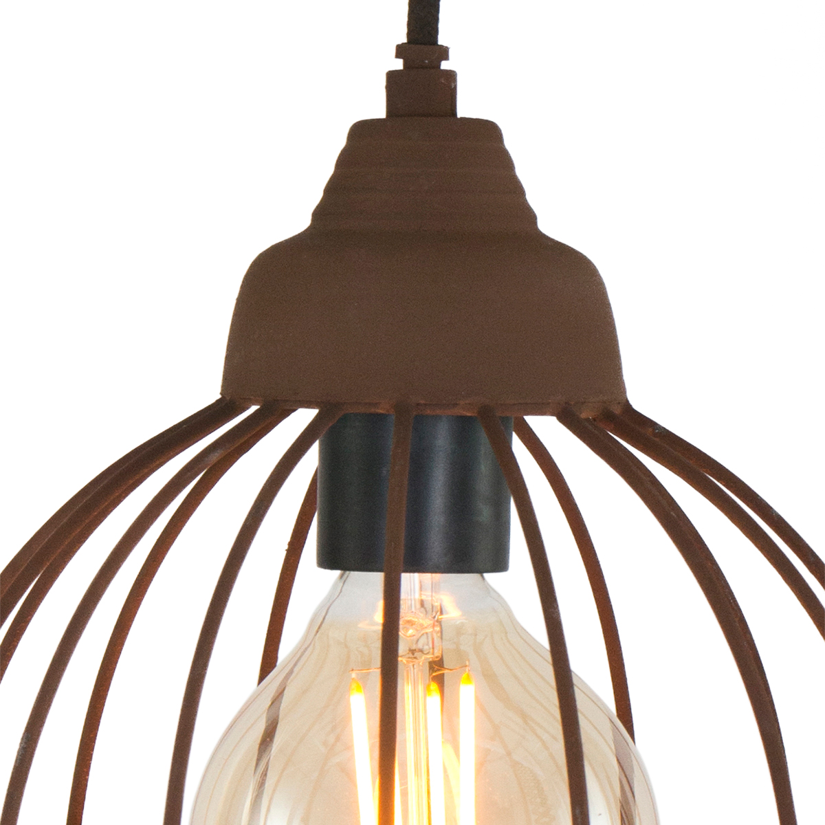 Civiel verrassing genezen Hanglamp Birdy roestkleur 20cm | Industriele lampen online