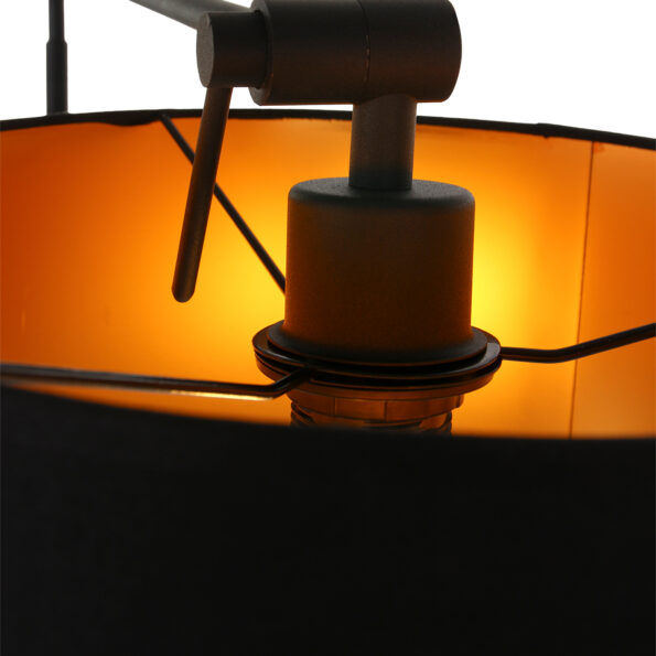 Industriële vloerlamp Linstrom zwart - Afbeelding 6