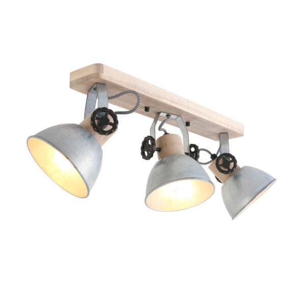 Industriële spot Gearwood hout - Afbeelding 12