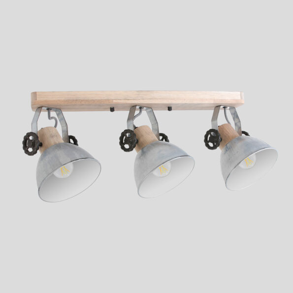 Industriële spot Gearwood hout - Afbeelding 14