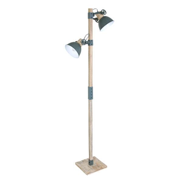 Industriële vloerlamp Gearwood grijs - Afbeelding 9