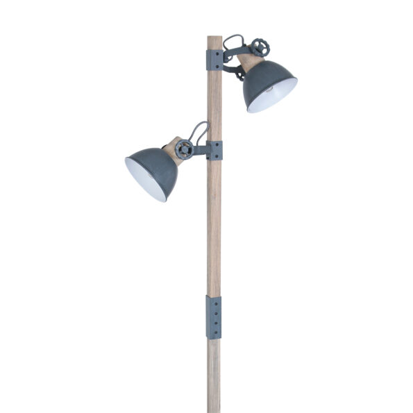 Industriële vloerlamp Gearwood grijs - Afbeelding 11