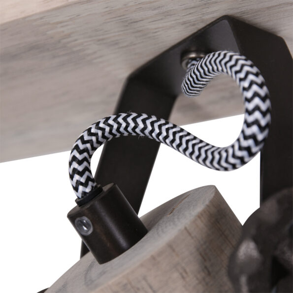 Industriële spot Gearwood antraciet - Afbeelding 4