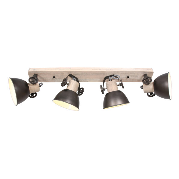 Industriële spot Gearwood antraciet