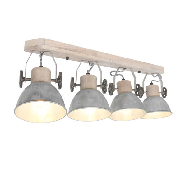 Industriële spot Gearwood hout - Afbeelding 12