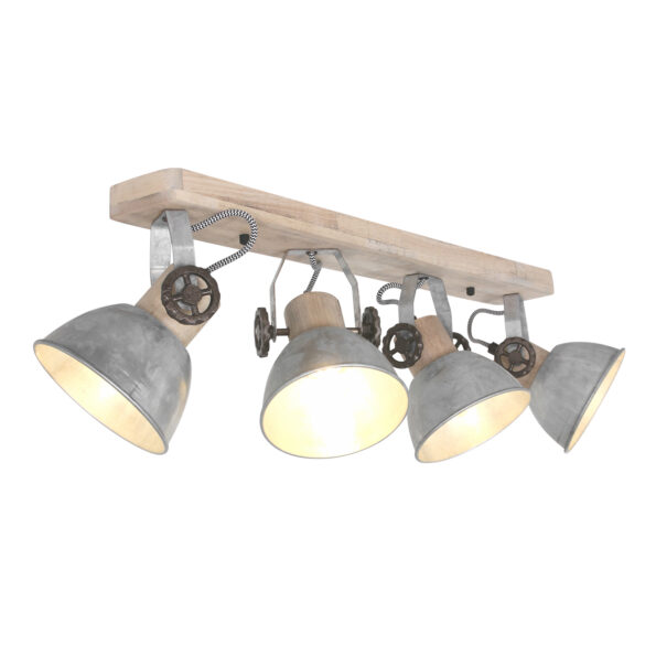 Industriële spot Gearwood hout - Afbeelding 14