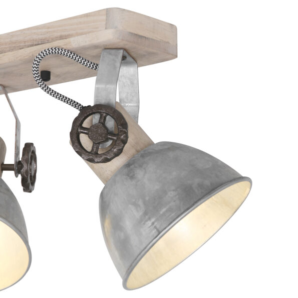Industriële spot Gearwood hout - Afbeelding 2