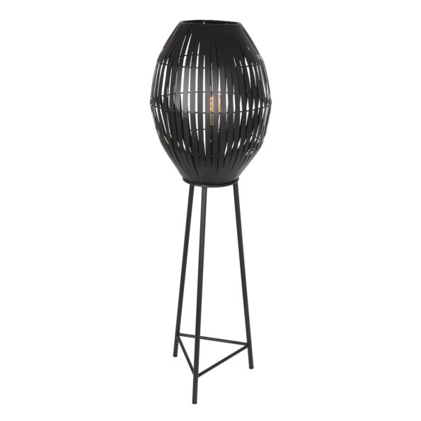 Staande lamp zwart industrieel Kyomi - Afbeelding 2