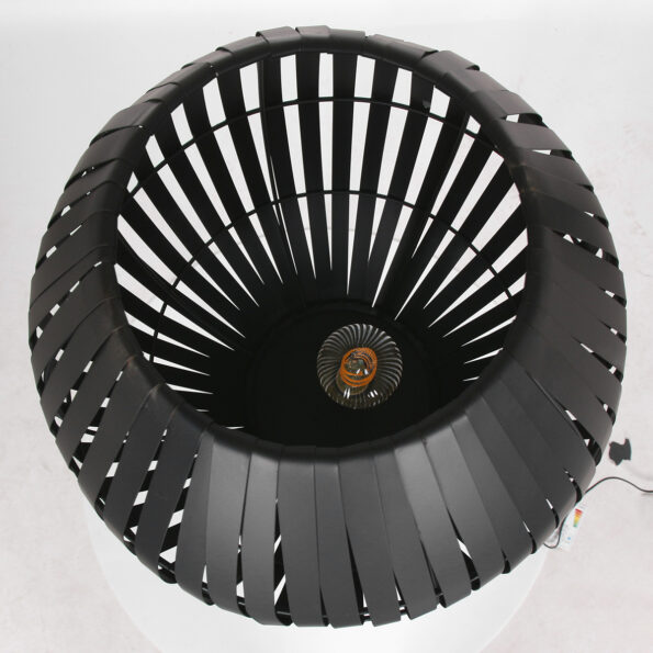 Staande lamp zwart industrieel Kyomi - Afbeelding 9