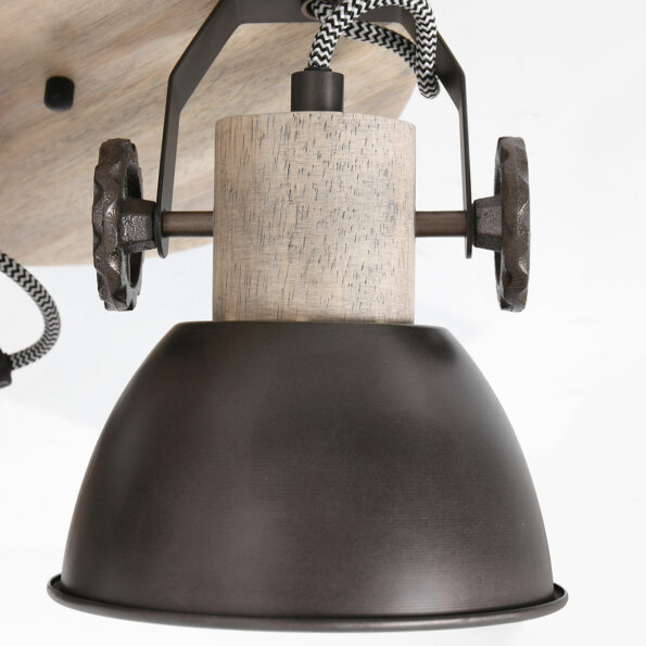 Industriële spot Gearwood antraciet ø 38 cm - Afbeelding 8