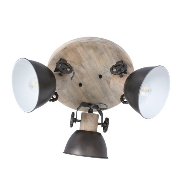 Industriële spot Gearwood antraciet ø 38 cm - Afbeelding 12