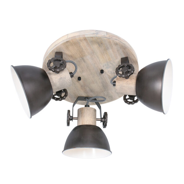 Industriële spot Gearwood antraciet ø 38 cm