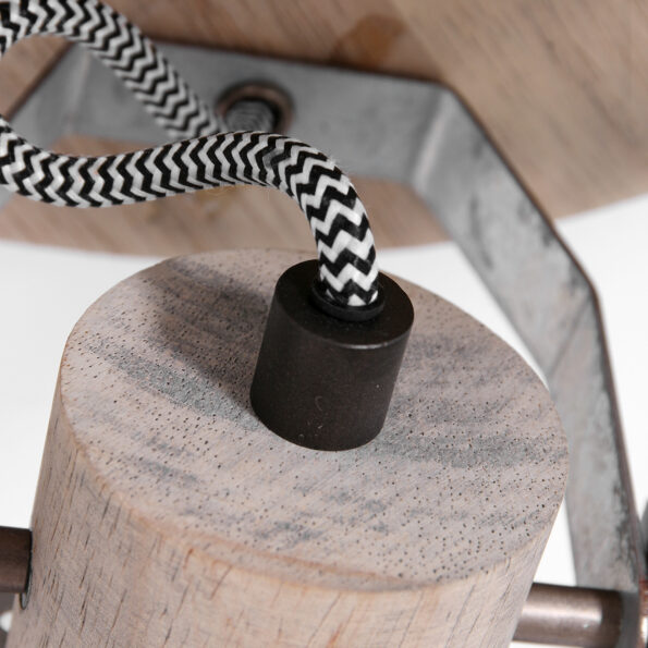 Industriële spot Gearwood nikkel ø 38 cm - Afbeelding 10