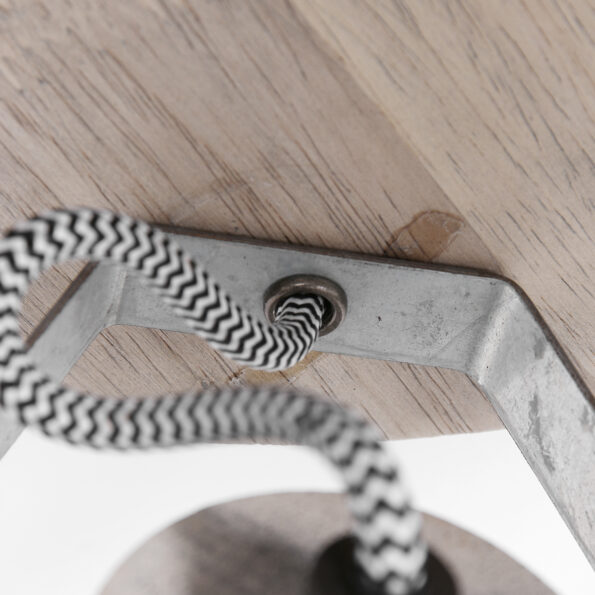 Industriële spot Gearwood nikkel ø 38 cm - Afbeelding 4