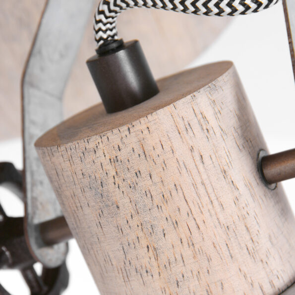Industriële spot Gearwood nikkel ø 38 cm - Afbeelding 6