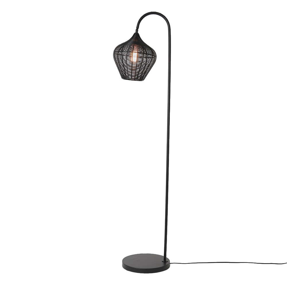 Vloerlamp zwart industrieel | Industriele lampen