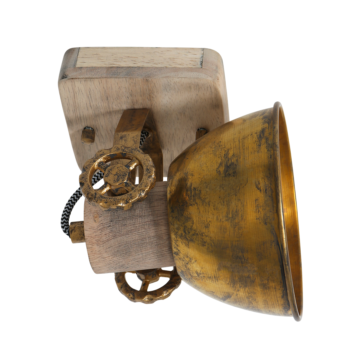 met vintage Gearwood | Industriele lampen online